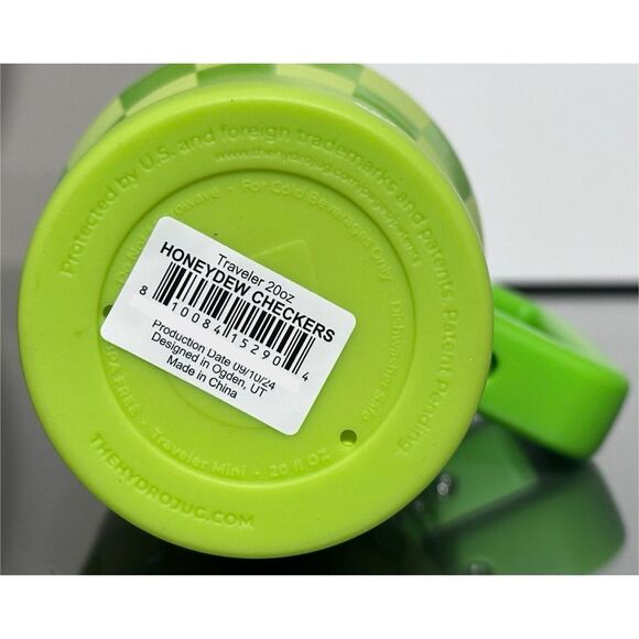 HydroJug 20oz Traveler, HONEYDEW CHECKERS - Picture 6 of 6